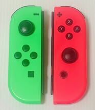 ニンテンドースイッチ ジョイコン2個セット スプラトゥーンカラー ジャンク扱い Nintendo Switch Joy-Con 1円スタート_画像1