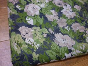 2.4m　花柄 リネンシーチング/　リネン100％　リネン生地 ハギレ　クリックポスト/185円 linen fabric