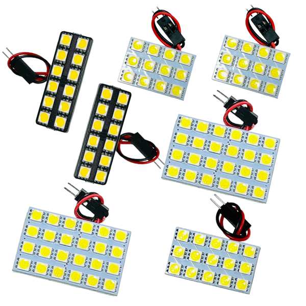 ハイエース 7型 スーパーGLワイド LED ルームランプ 200系 [令和4.4～] トヨタ 7点セット 室内灯 カスタム パーツ 車内灯 ホワイト