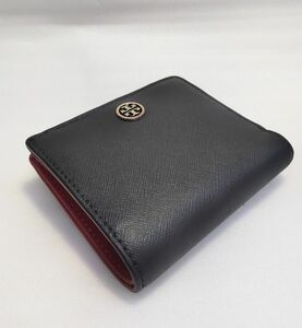 Tory Burch トリーバーチ 財布 二つ折り財布 ブラック レッド