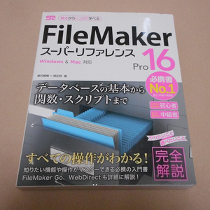 中古美品 FileMaker Pro16 スーパーリファレンス Windows＆Mac対応 基本からしっかり学べる 野沢直樹＋胡正則著