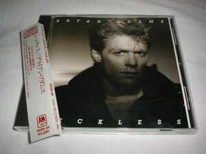 【38XB-26】ブライアン・アダムス/ レックレス BRYAN ADAMS /RECKLESS 税表記なし 3800円盤 L型帯