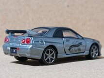 ◆トミカプレミアム(1/62)/10thアニバーサリー◆日産・スカイライン・GT-R・V-specⅡ Nur(R34/ガンメタ)◆ルース/小傷有★夢屋TP034★_画像2