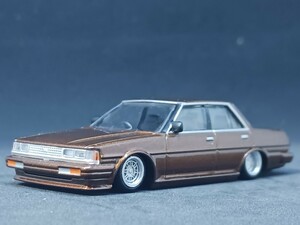 ◆アオシマ/グラチャン(約1/64)◆トヨタ・クレスタ(X70/茶メタ)◆ルース/ほぼ美品★夢屋NB031★