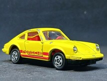 ◆日本製トミカ/青箱(1/61)◆ポルシェ・911S(黄)◆箱なし/ルース/ジャンク★夢屋JT130★_画像3