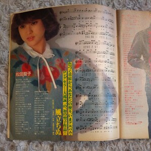 「 YOUNG SONG 」 明星 1981年11月号 付録 ☆ 松田聖子 三原順子 松山千春 伊藤つかさ 榊原郁恵 西城秀樹 近藤真彦 さだまさし☆ THE MYOJOの画像8