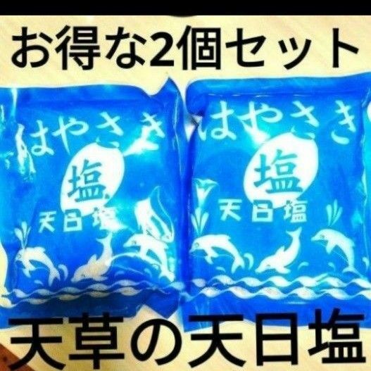 【お得な2個セット】はやさきの塩 完全天日 粗塩 はやさき 250g ×2 天日塩 天然海塩 天草 熊本 青 九州 広末涼子 家事