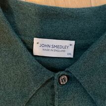 JOHN SMEDLEY ニット ポロシャツ ジョンスメドレー グリーン　XXL_画像3