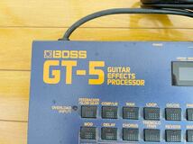 【ジャンク】BOSS ボス GT-5 GUITAR EFFECTS PROCESSOR ギター用 マルチエフェクター 本体のみ 通電のみ確認済み　その他未確認　現状渡し_画像8