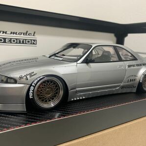 イグニッションモデル WEB限定 1/18 PANDEM GT-R(BCNR33) Silver IG3031 ニッサン スカイライン パンデム R33 ignition modelの画像1