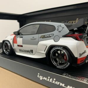 イグニッションモデル1/18 PANDEM トヨタ GR YARIS (4BA) White IG2907 パンデム ヤリス TRDカラー ignition modelの画像2