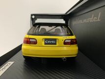 イグニッションモデル 1/18 ホンダ シビック Honda CIVIC (EG6) Yellow IG3044 ignition model_画像5