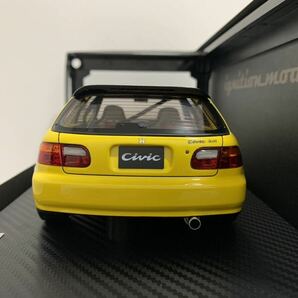 イグニッションモデル 1/18 ホンダ シビック Honda CIVIC (EG6) Yellow IG3044 ignition modelの画像5