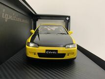 イグニッションモデル 1/18 ホンダ シビック Honda CIVIC (EG6) Yellow IG3044 ignition model_画像4