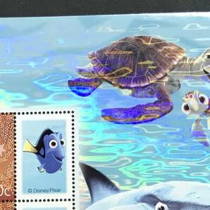 オーストラリア 2004年発行 P stamp 切手 未使用 NH タブに ニモ カメ 魚 クマノミ の画像3
