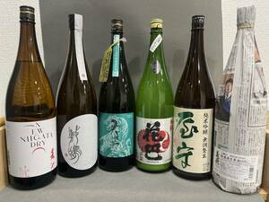 【1円から】お得 日本酒大人気 お酒6本(1800ml)セットsake 飲み比べ 家飲みお酒 未使用 居酒屋 sake 日本酒 未使用