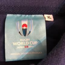 ★WORLD CUP RUGBY 2019 ラグビーシャツ　サイズ：XL　カラー：ブルー系 　ユーズド 状態良好！ ラグビーワールドカップ_画像5