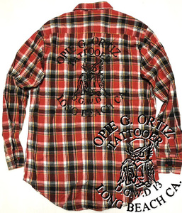 *Long Beach dub allstars[Opie Ortiz] long sleeve flannel shirt 90s Vintage body |L* USA*WINDSOR SHIRT check pattern Sublime 15