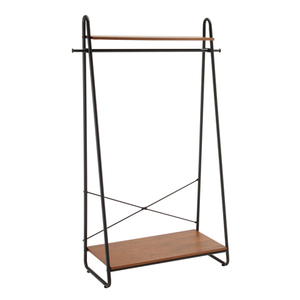  black iron legs X walnut natural tree hanger rack ib0044