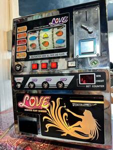  desk slot machine, retro game machine, desk game LOVE