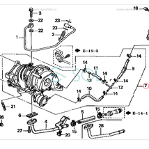 コア返却不要 ホンダ バモスホビオ HM3 HM4 タービン ターボチャージャー 補器類 ガスケット 14点セット VG05 VG06 出荷締切18時_画像9