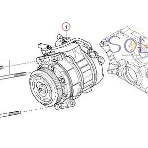 BMW E60 E61 E63 E64 E89 Z4 エアコンコンプレッサー 525i 530i 530xi 630i 23i 64509174803 64526956715 コア返却不要 出荷締切18時の画像2