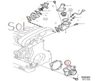 VOLVO ボルボ XC90 XC70 V70 V70 V40 エステート タイミングベルトキット(3点)+ウォーターポンプ+ドライブベルト(6PK1841) 計5点セット_画像3