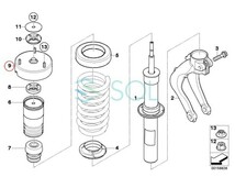 BMW E70 X5 E71 X6 フロントショック アッパーマウント 左右共通 3.0si 4.8i 35i 50i M 31336788776 31336774738 31336776391 出荷締切18時_画像3