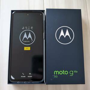 新品 moto g53y 5G 6.5インチ メモリー4GB ストレージ128GB インクブラック ワイモバイル　sim free simフリー 新品 未使用 送料無料