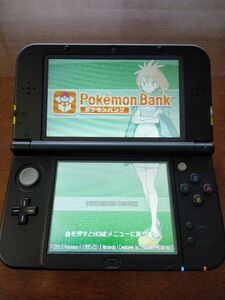 Newニンテンドー3DS LL ライム×ブラック ポケモンバンク ポケムーバーあり