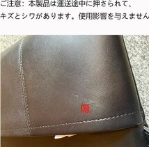 【訳あり】1円スタートファスナー式 サコッシュバッグ 本革 メンズ ショルダーバッグ 小さめ シンプル YKK使用 黒_画像5