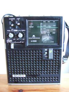 SONY　BCLラジオ　ICF-5500（動作未確認ジャンク扱い）
