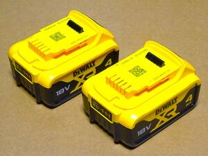  Daewoo .ruto(DeWALT) 18V4.0Ah lithium ion rechargeable battery / battery DCB182 2 piece set 