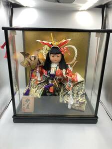 【中古】五月人形　兜差　平安　豊久　縦45㎝　横42㎝　幅29.2㎝　男の子　節句　5月　人形　飾り　インテリア　兜　子供の日　＊1428‐1＊