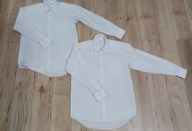 送料無料 男子 長袖 スクールシャツ 155A 2枚セット カッターシャツ 長袖シャツ YOUTH CLUB カンコー学生服 YC55900 白 形態安定 シャツ_画像1