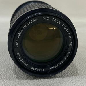 R4C035◆ ミノルタ MINOLTA MC TELE ROKKOR QD 1:3.5 135mm カメラ レンズ 単焦点の画像3