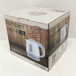 0207-03☆1円スタート☆中古 COMPACT kettle 1.0L 通電・動作確認済みの画像1