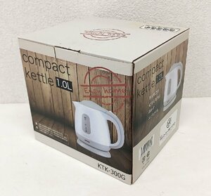 0207-03☆1円スタート☆中古　COMPACT kettle 1.0L 通電・動作確認済み