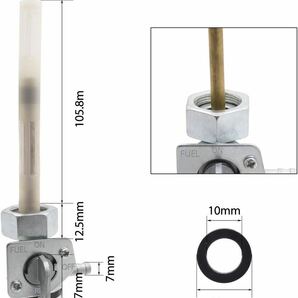 燃料コック M18 ホンダ GB250 クラブマン CB750FB CBR400RR FTR223 FTR250 レブル250 ピッチ1.0mm ガソリンコック フューエルコックの画像2