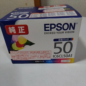 エプソン　 純正　6色パック50　インクカートリッジ　 IC 6 CL 50 A1 推奨使用期限　 2024年7月