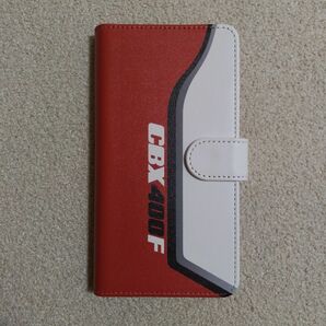 全機種対応★CBX400F☆2型赤白★手帳型スマホケース