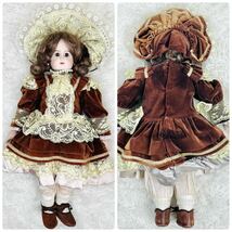 1円〜 希少 Rabery & Delphieu ラベリー&デルフィ R.5.D刻印 ビスクドール フレンチドール 約55cm_画像5