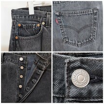 リーバイス501 Levis W36 ブラックデニムパンツ 黒 90s 8363_画像6