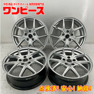 中古アルミホイール 4本セット 17×7J +48 5穴 PCD114.3 17インチ FENCER c1427