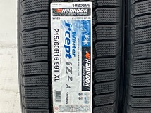 新品タイヤ 処分特価 2本セット 215/60R16 99T ハンコック WINTER ICEPF IZ2A 冬 スタッドレス 215/60/16 オデッセイ b5550_画像2