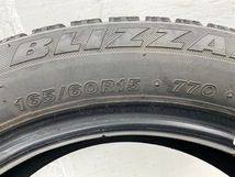 中古タイヤ 4本セット 165/60R15 77Q ブリヂストン BLIZZAK VRX 冬 スタッドレス 165/60/15 ソリオ b5935_画像8