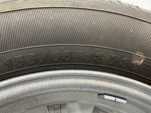 中古タイヤホイールセット 155/65R13 73S 13インチ 13×4B +42 4穴 PCD100 ヨコハマ TIRADO 夏 サマー プレオ/ピノ d628_画像8