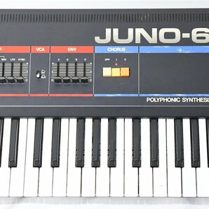 Roland ローランド JUNO-6 アナログシンセサイザー ハードケース付き 現状品 Y20791075の画像4