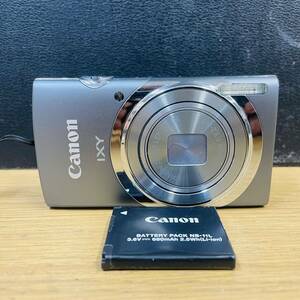 動作品 Canon IXY 130 グレー コンパクトデジタルカメラ バッテリー付き NN107