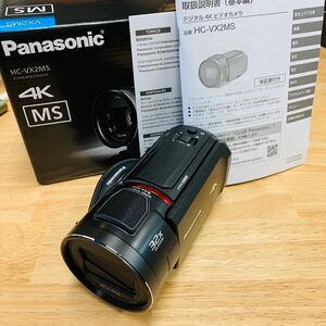 新品級 Panasonic パナソニック デジタル4Kビデオカメラ HC-VX2MS 2023年製 NN295